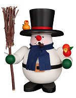 Snowman Blue Scarf<br>Big Round Smoker